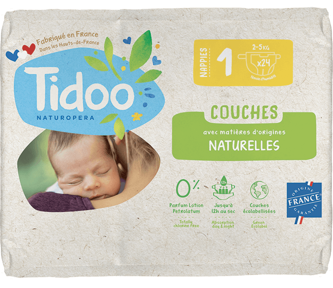 Tidoo Couches T1 single pack 2-5kg 24pièces